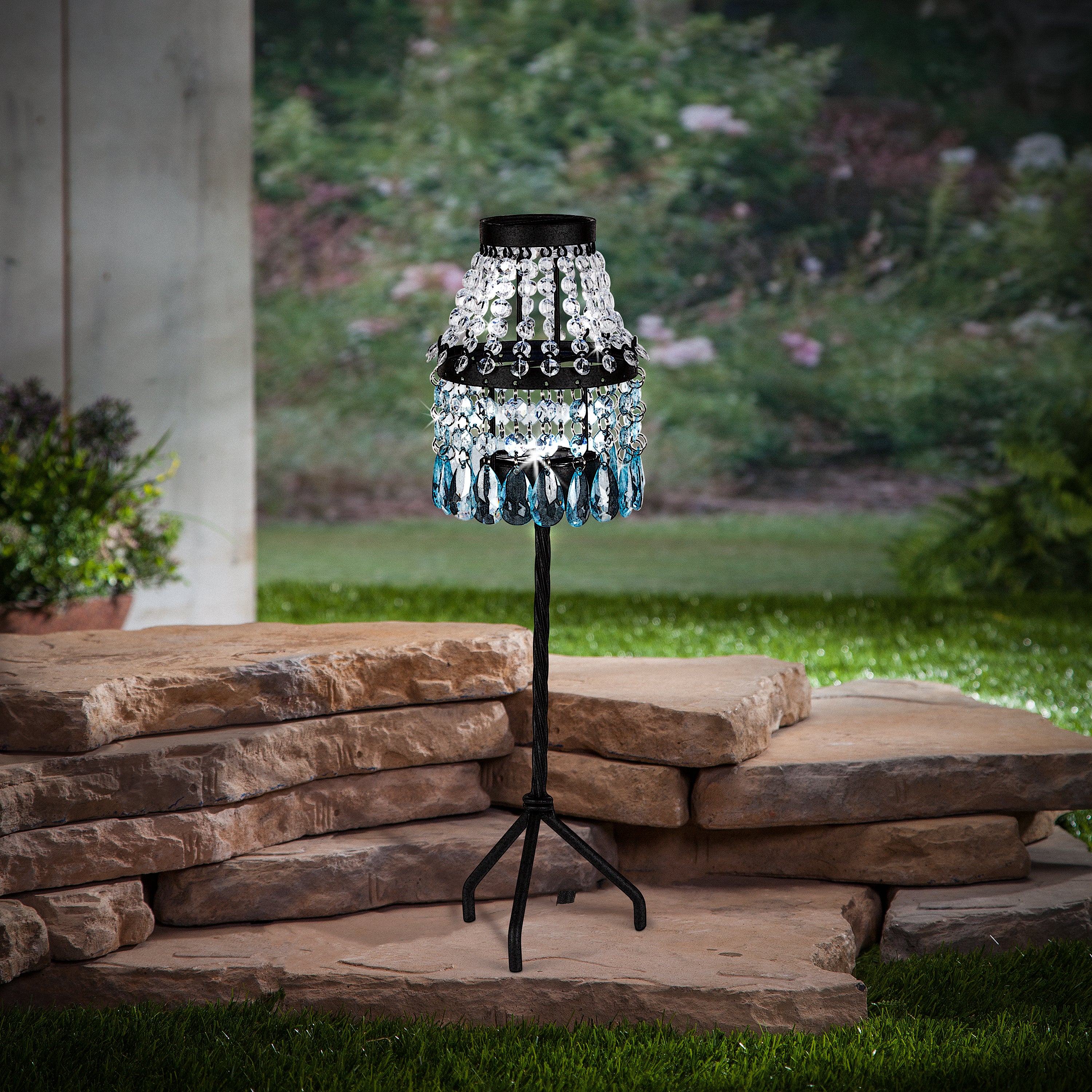 17.13 Inch Solar Beaded Lamp